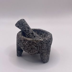 Molcajete para especies. Original. Hecho en mexico. Rustic. Real rock. Set of 2